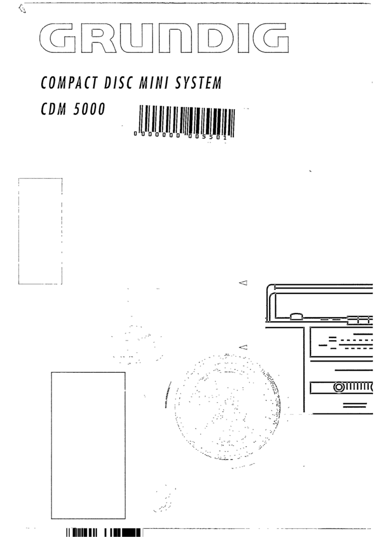 Grundig CDM5000 User manual