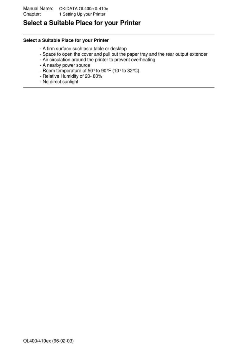 Oki OKIDATA OL400e User manual