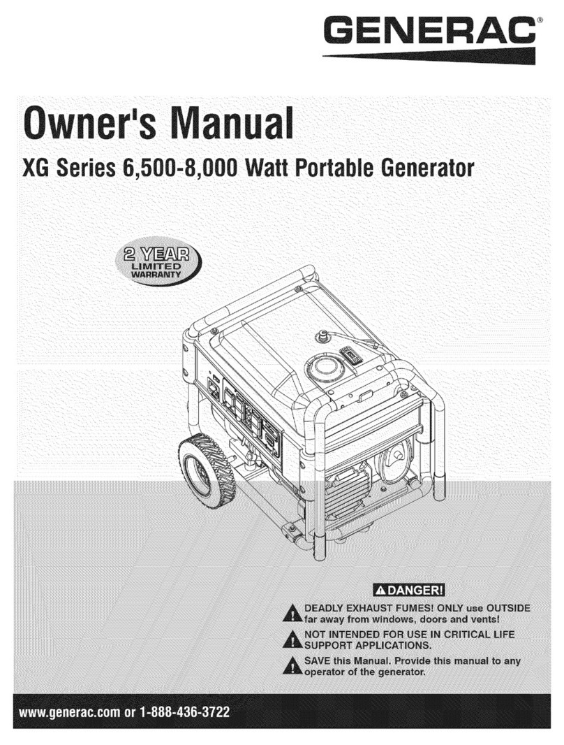 Generac Power Systems XG Series User manual
