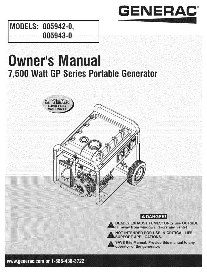 Generac Power Systems 005942-0 User manual Generac Power Systems 005942-0 User manual