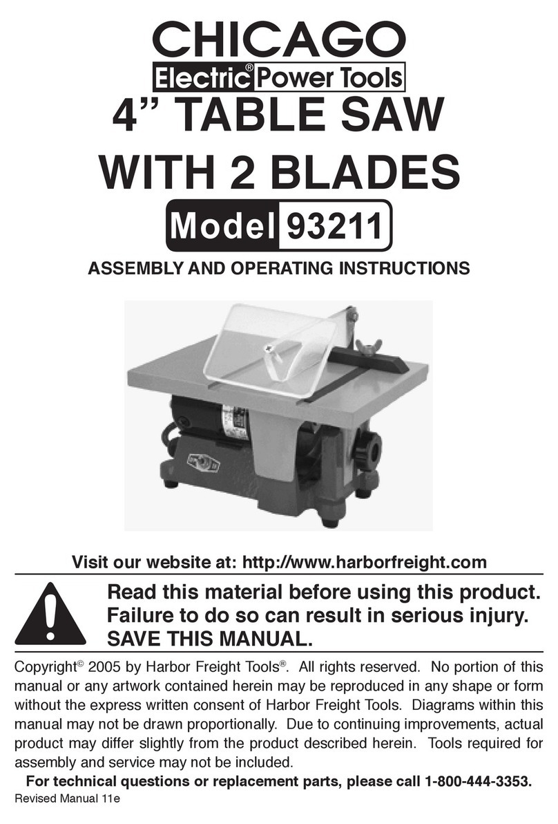 Chicago Electric 4" 93211 User manual