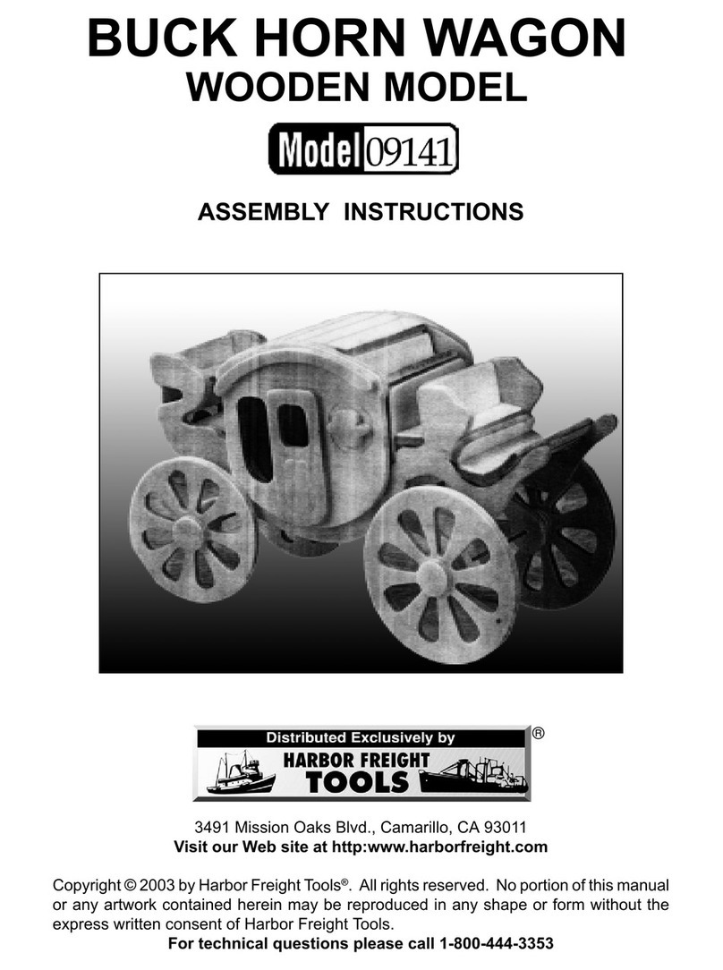 Harbor Freight Tools BUCK HORN WAGON WOODEN MODEL 9141 User manual