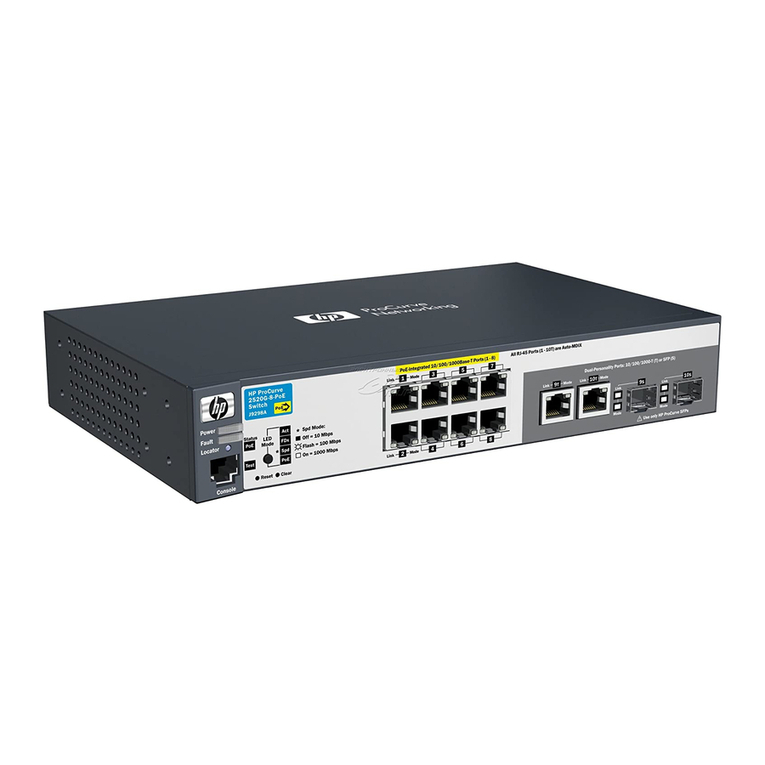 HP ProCurve 2520G-PoE Installation and getting started guide