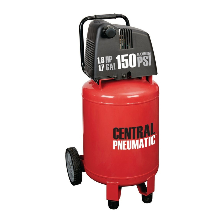 Central Pneumatic CentralPneumatic 17 GAL Owner's manual & safety instructions