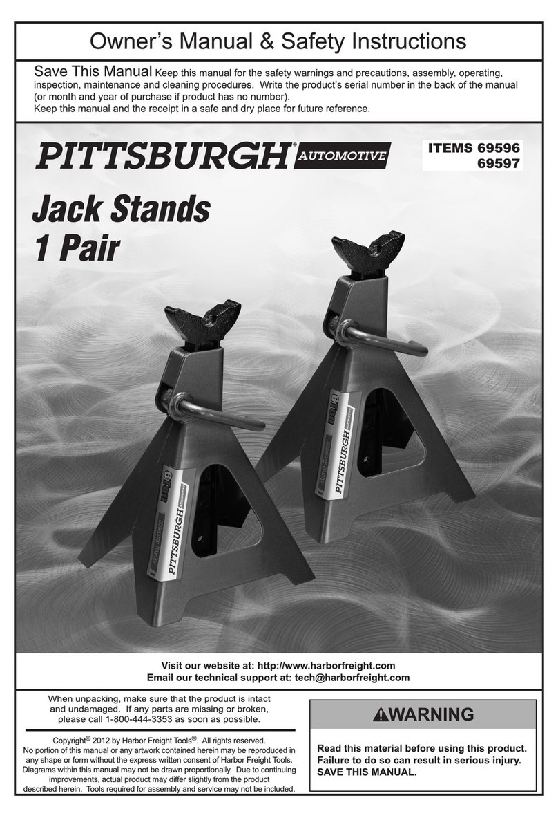 Pittsburgh Pittsburgh Automotive Jack Stands Assembly instructions