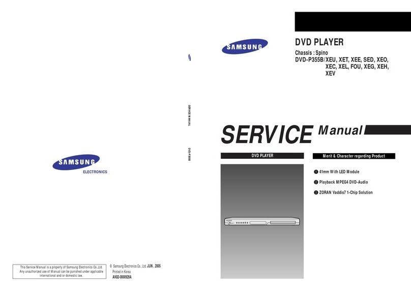 Samsung DVD-P355B/XEU Service manual
