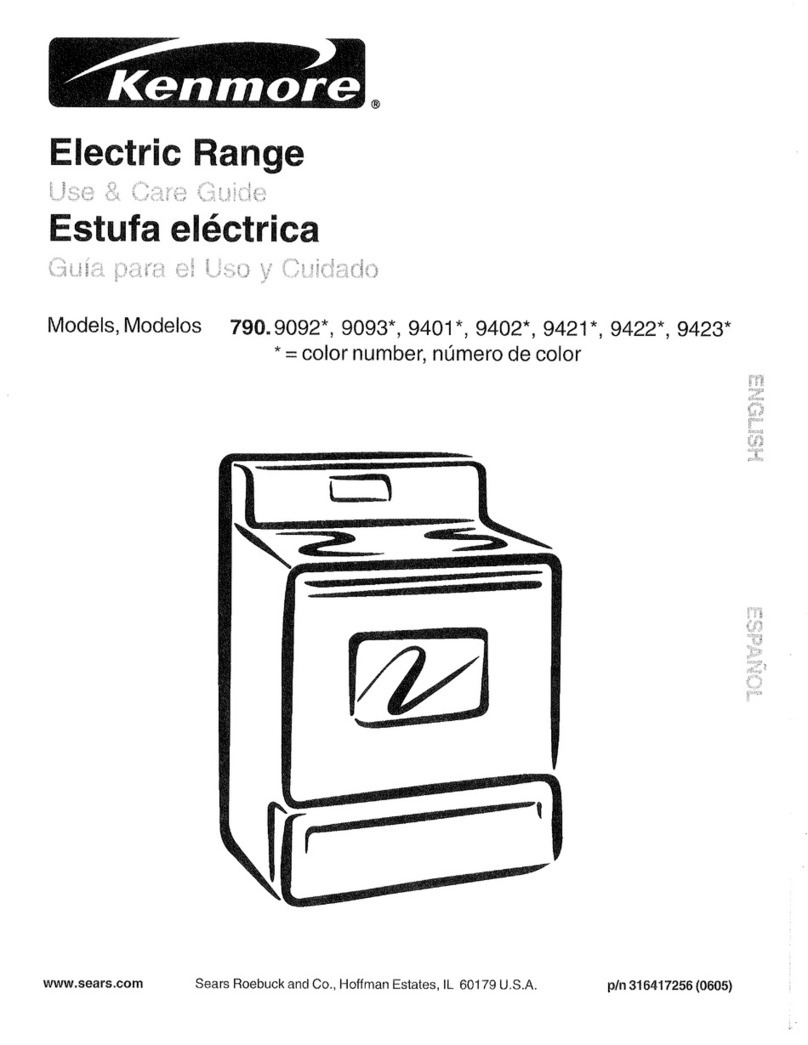 Kenmore 790.9092 Series User manual