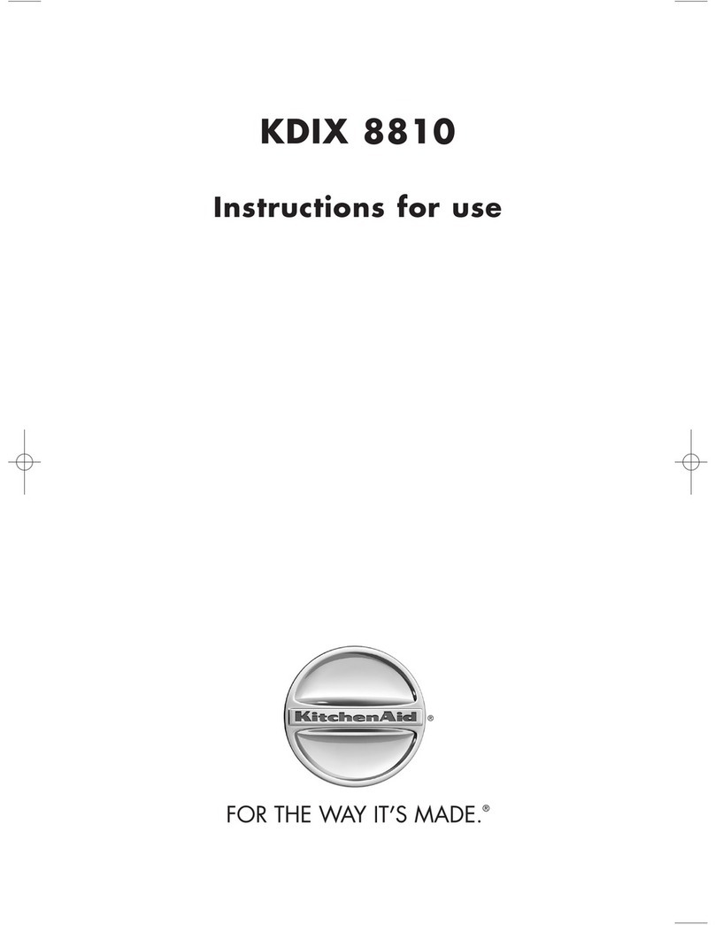 KitchenAid KDIX 8810 User manual