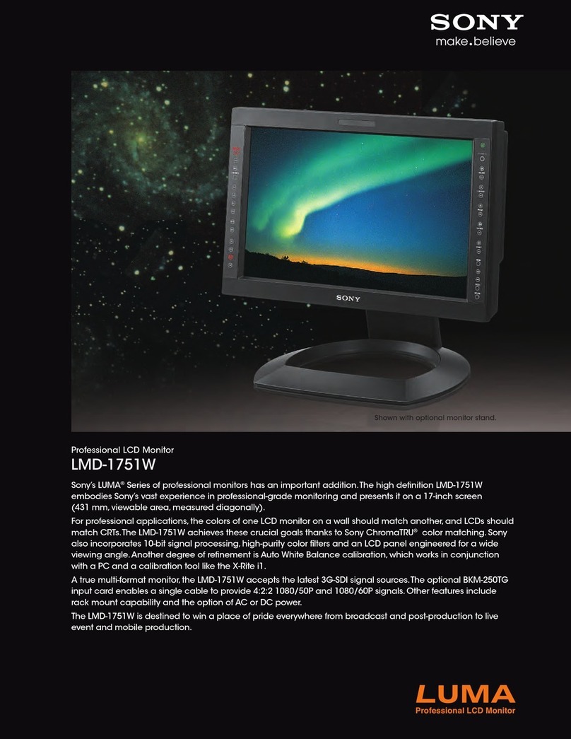 Sony LUMA LMD-1751 W User manual