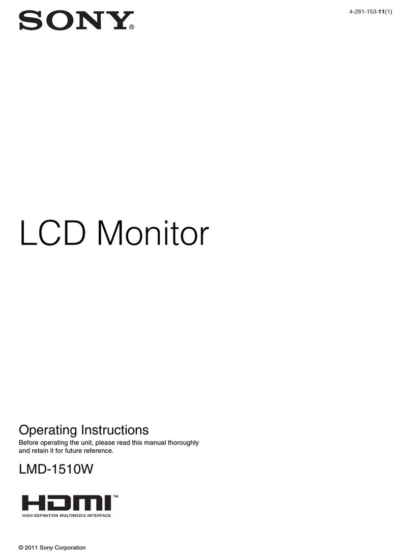 Sony LMD-1510W User manual Sony LMD-1510W User manual