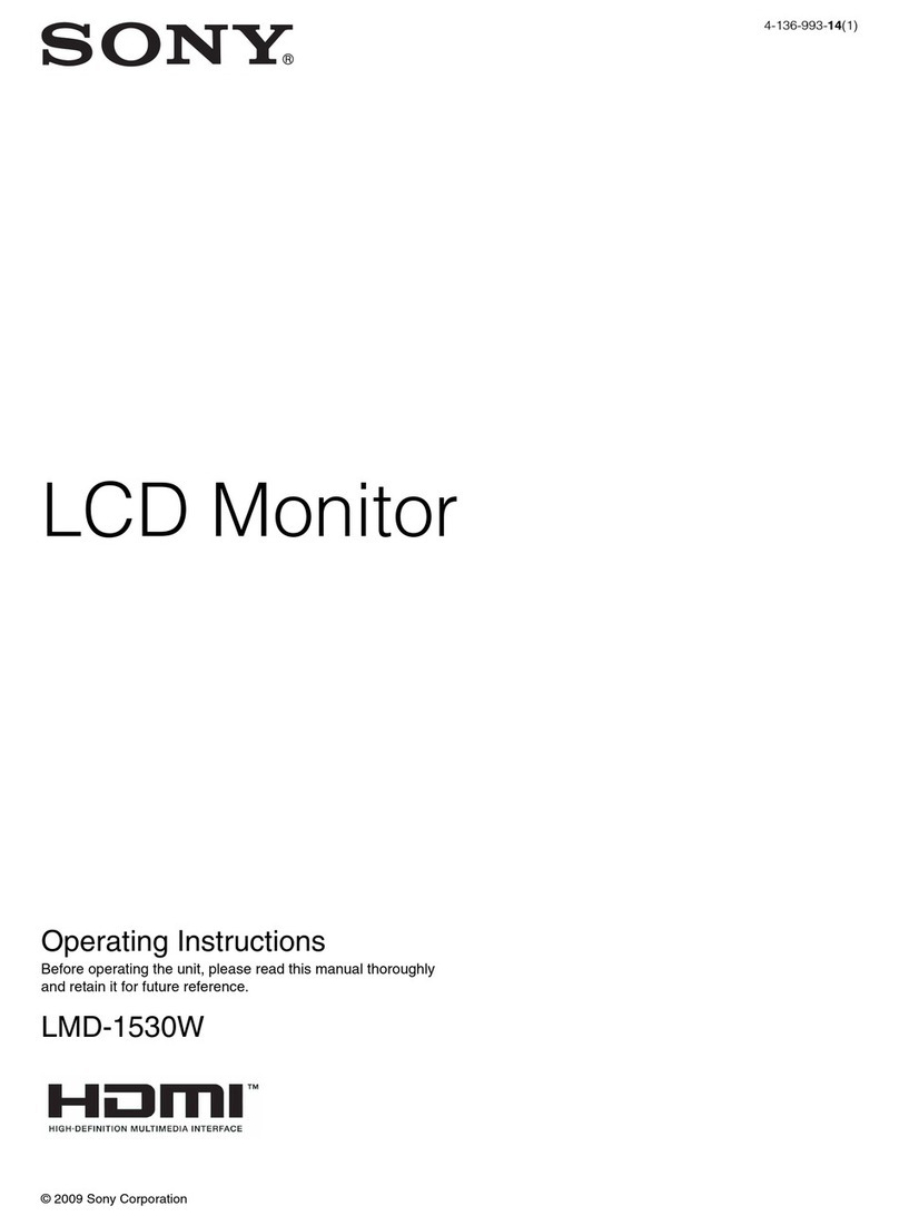 Sony LMD-1530W operating instructions
