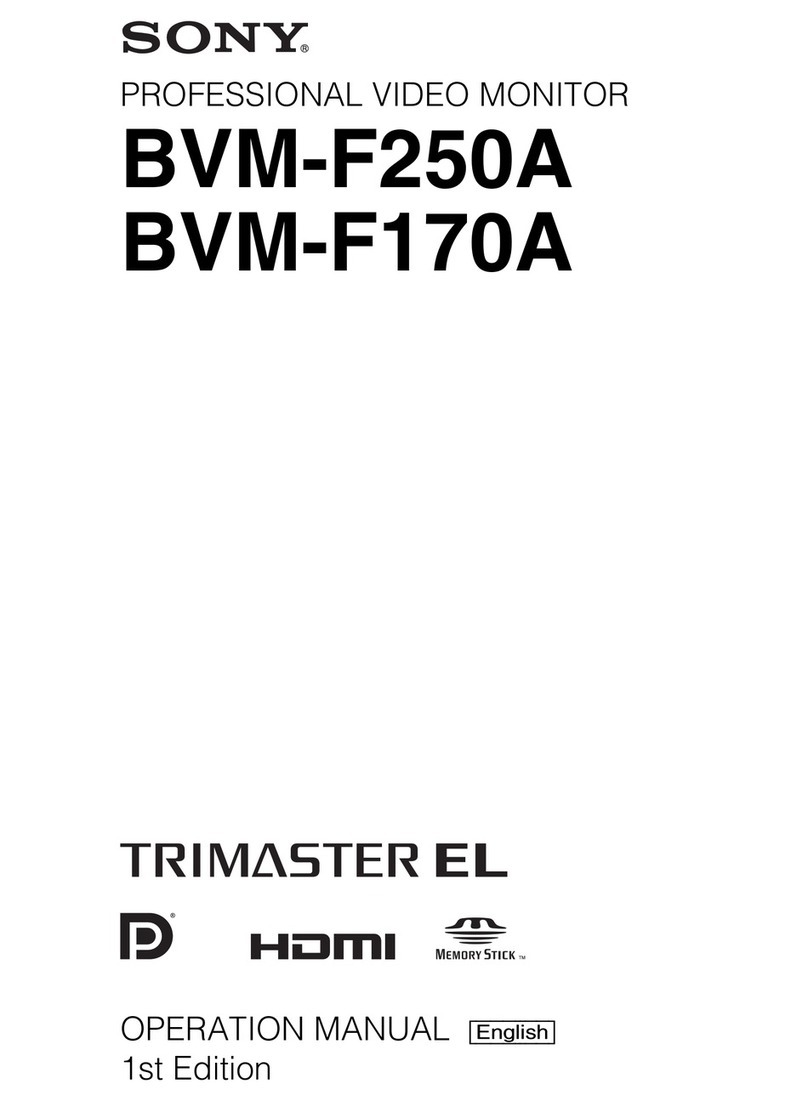 Sony BVMF170A User manual