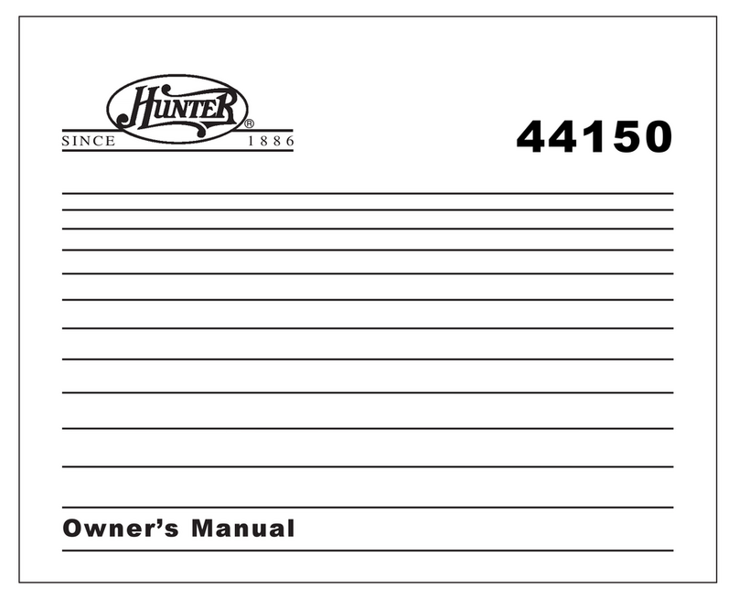 Hunter Internet Thermostat User manual