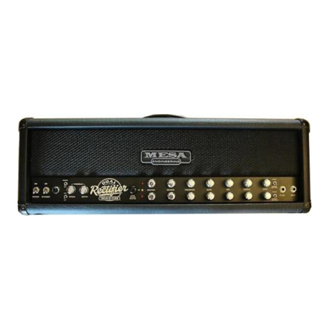 Mesa/Boogie Three Channel Dual & Triple Rectifier Solo... User manual