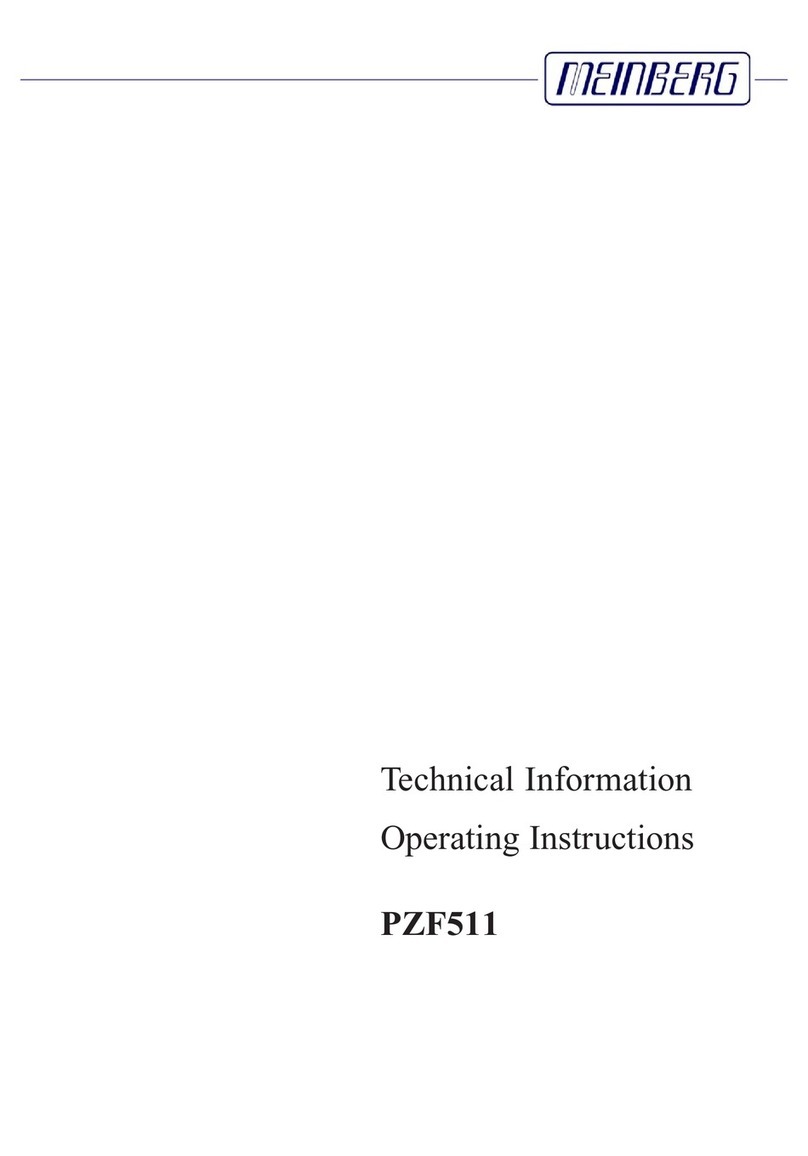 Meinberg PZF511 Technical information & operating instructions