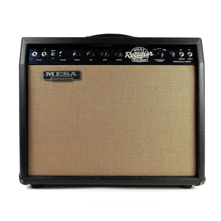 Mesa/Boogie Three Channel Dual & Triple Rectifier Solo... owner's manual