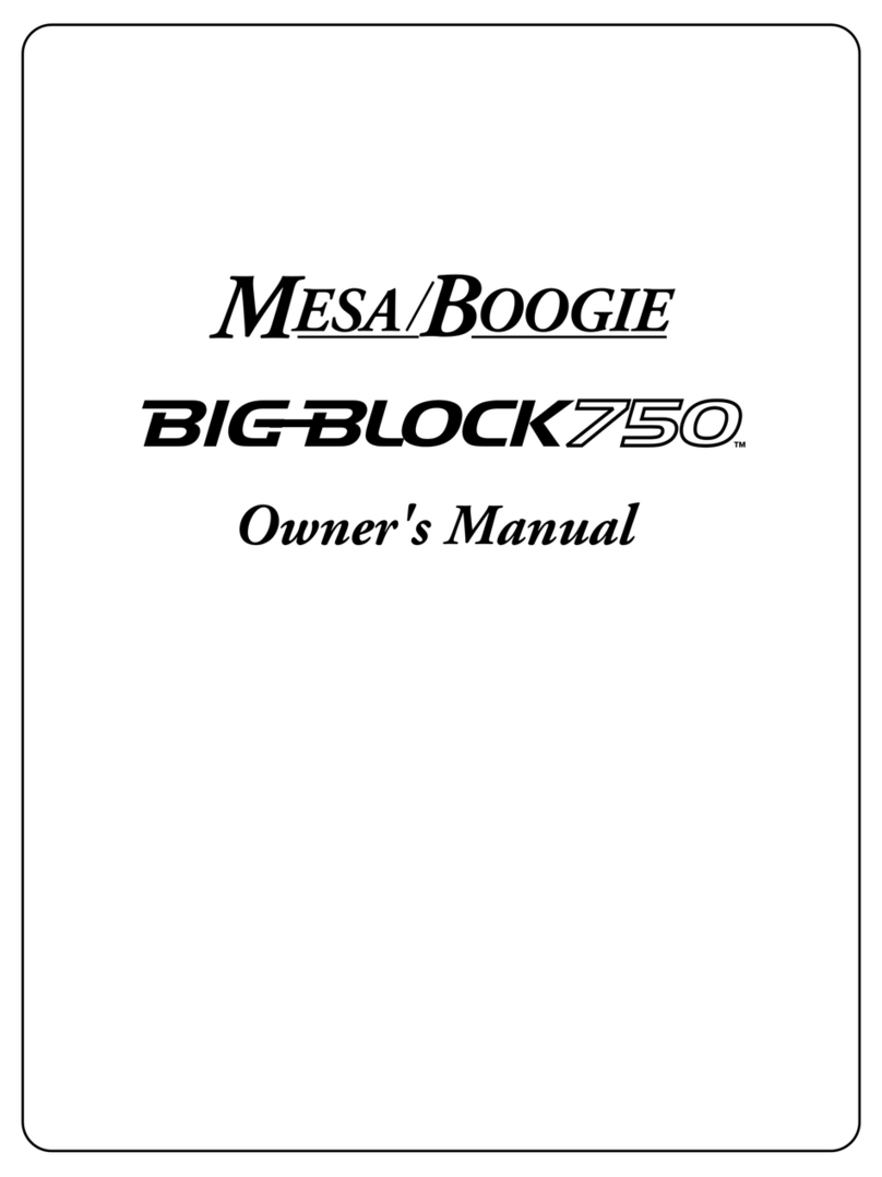Mesa/Boogie Three Channel Dual & Triple Rectifier Solo... User manual