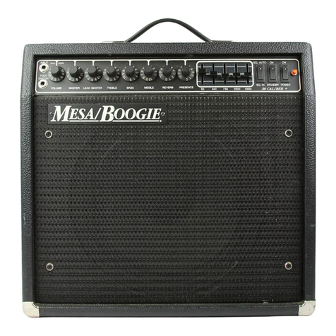 Mesa/Boogie Three Channel Dual & Triple Rectifier Solo... Operation manual