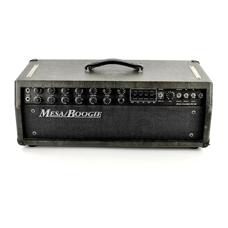 Mesa/Boogie Three Channel Dual & Triple Rectifier Solo... User manual