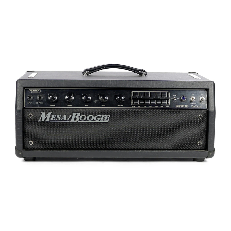 Mesa/Boogie Three Channel Dual & Triple Rectifier Solo... User manual