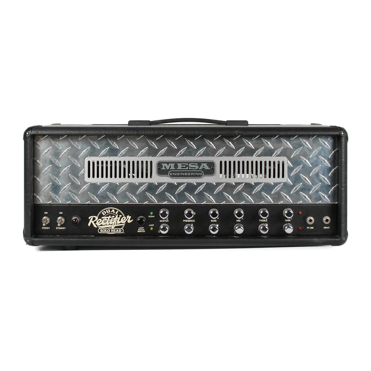 Mesa/Boogie Three Channel Dual & Triple Rectifier Solo... User manual