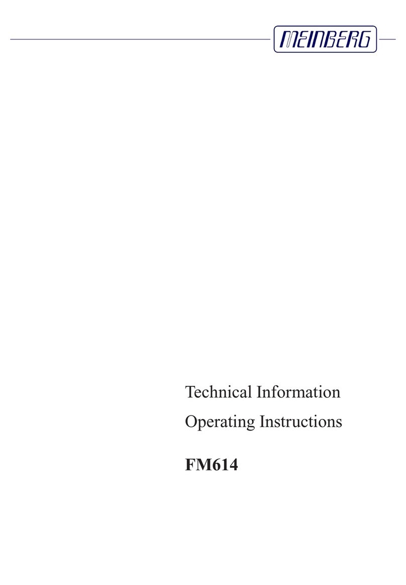 Meinberg FM614 Technical information & operating instructions