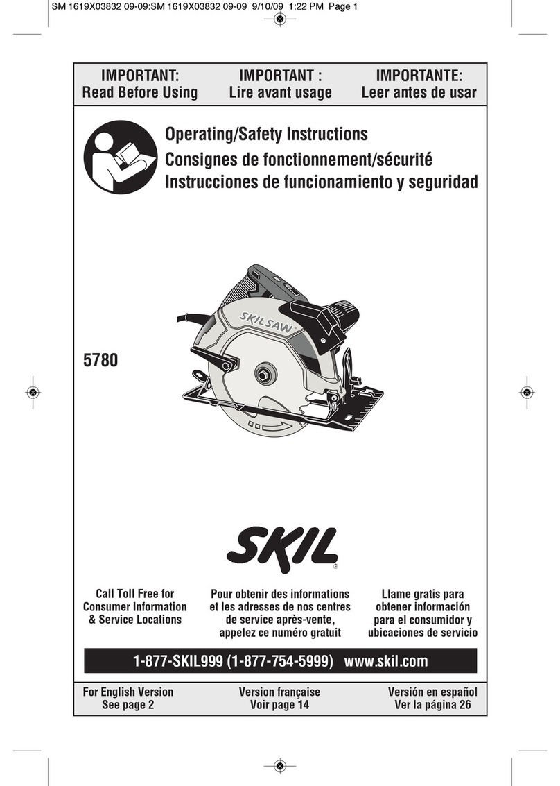 Skil 5780 saw Assembly instructions