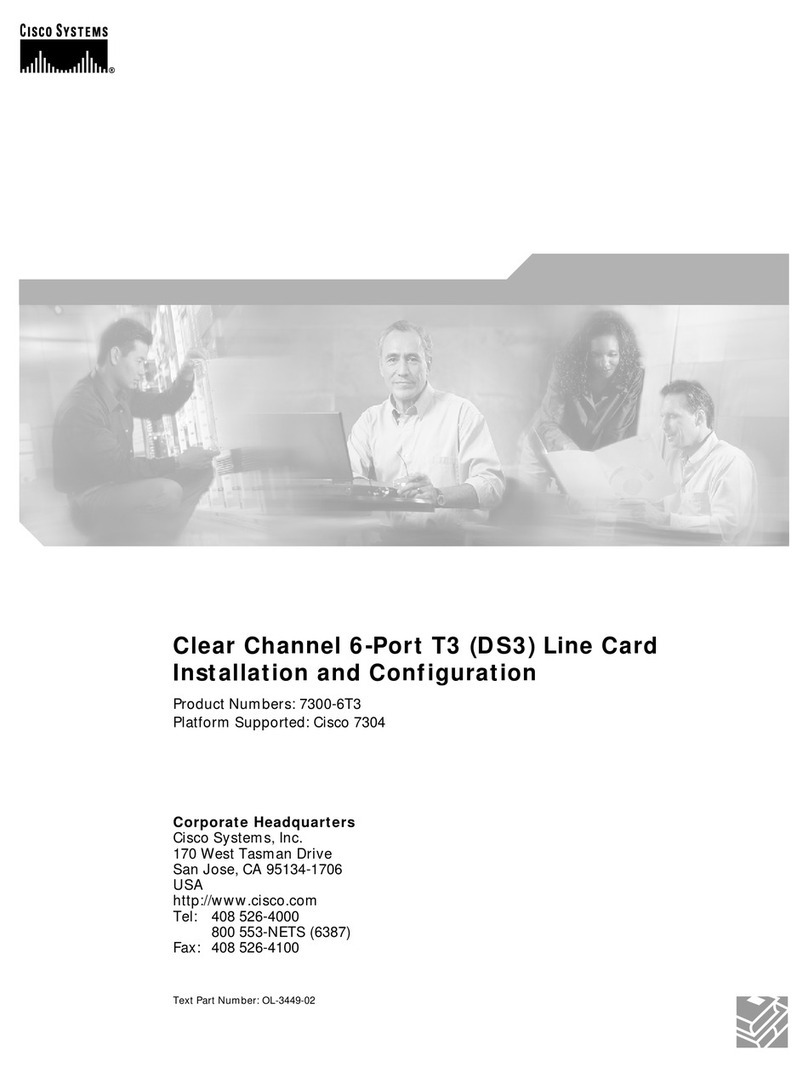 Cisco 7300-6T3 Operator's manual