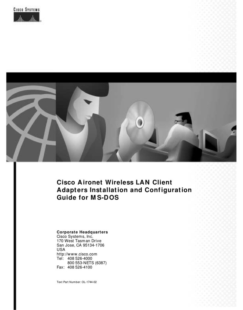 Cisco Cisco Aironet Wireless LAN Client Operator's manual