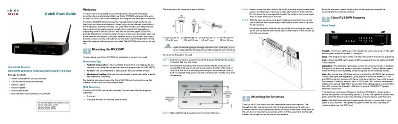Cisco Small Business RV220W quick start guide