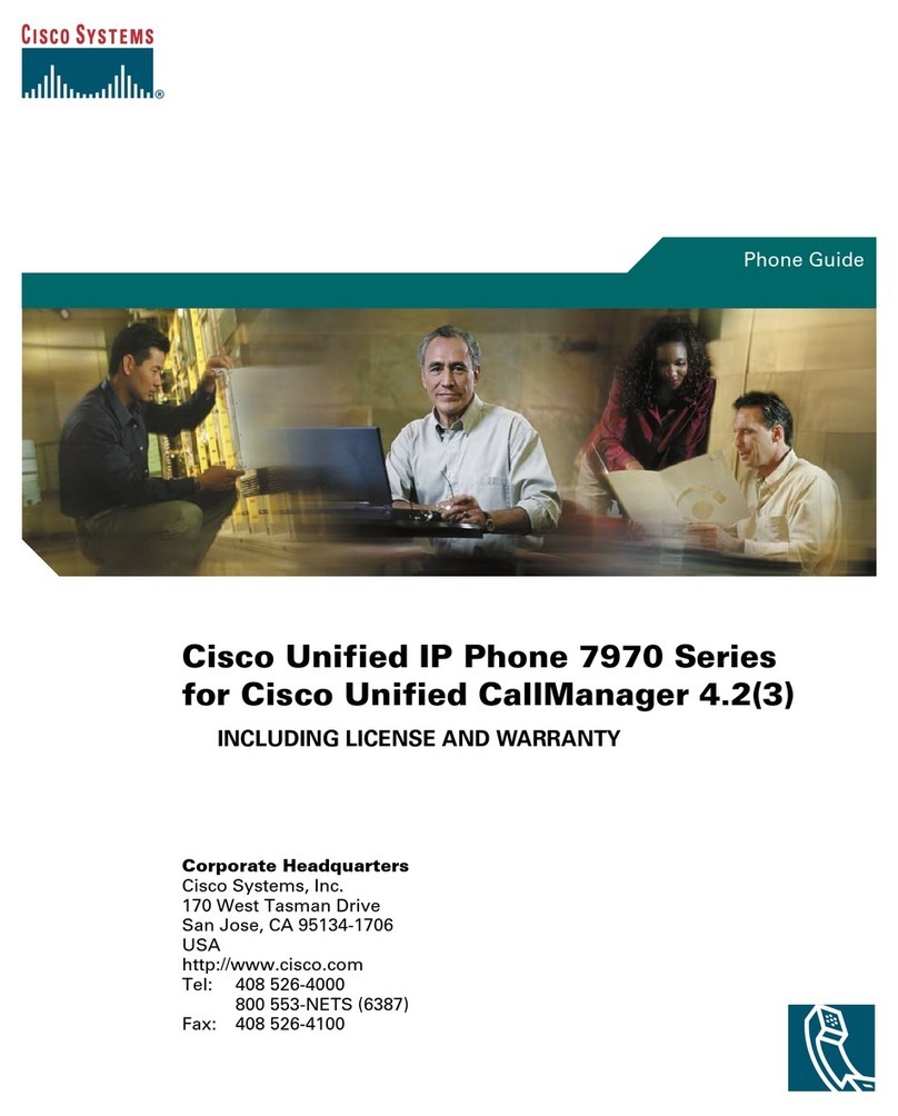 Cisco 7970 Series User manual