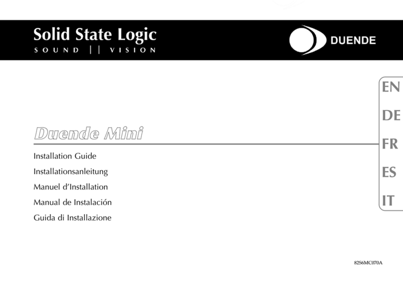 Solid State Logic Duende Mini User manual