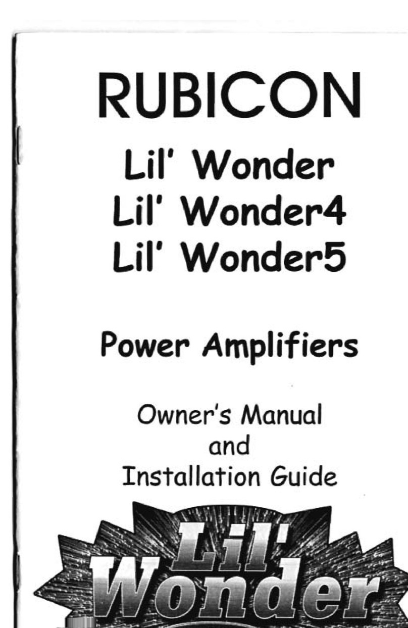 Soundstream LIL'WONDER Owner's manual and installation guide
