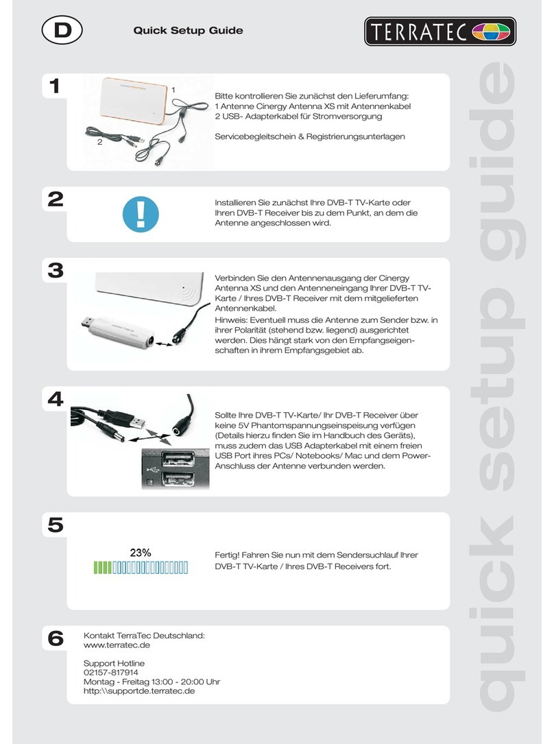 TerraTec Cinergy Antenna XS User manual