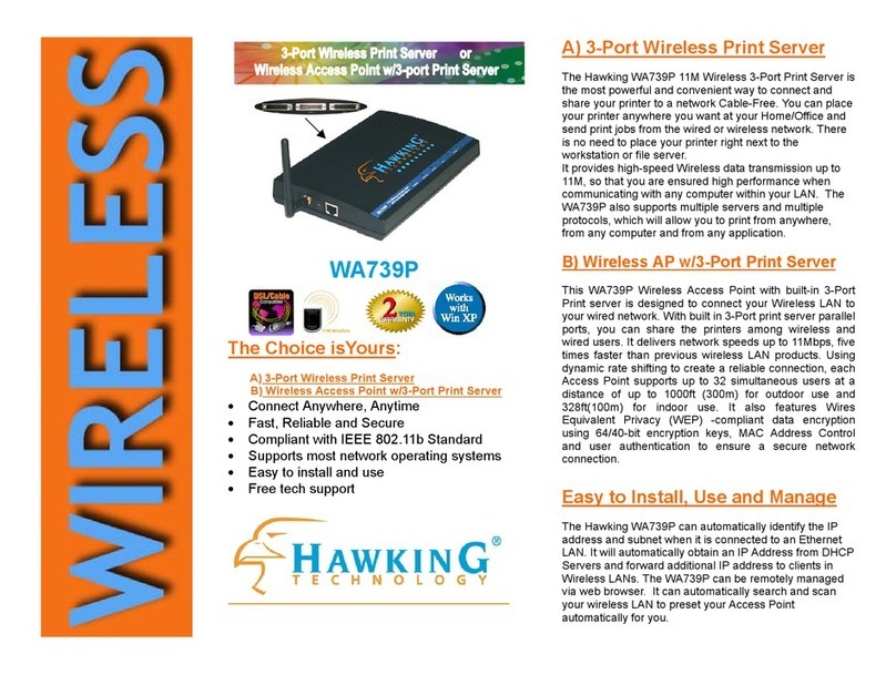 Hawking WA739P User manual Hawking WA739P User manual