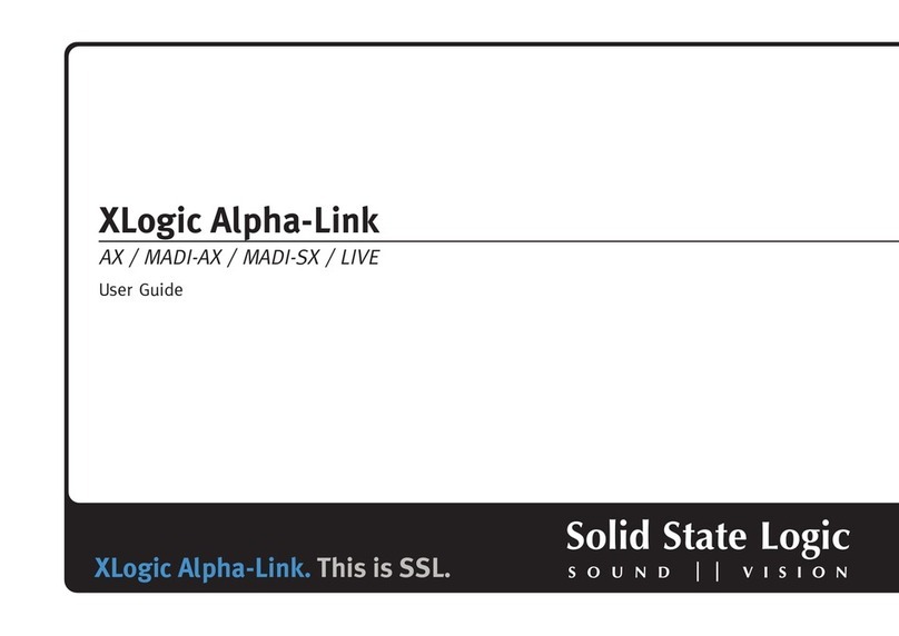 Solid State Logic XLogic Alpha-Link AX user guide