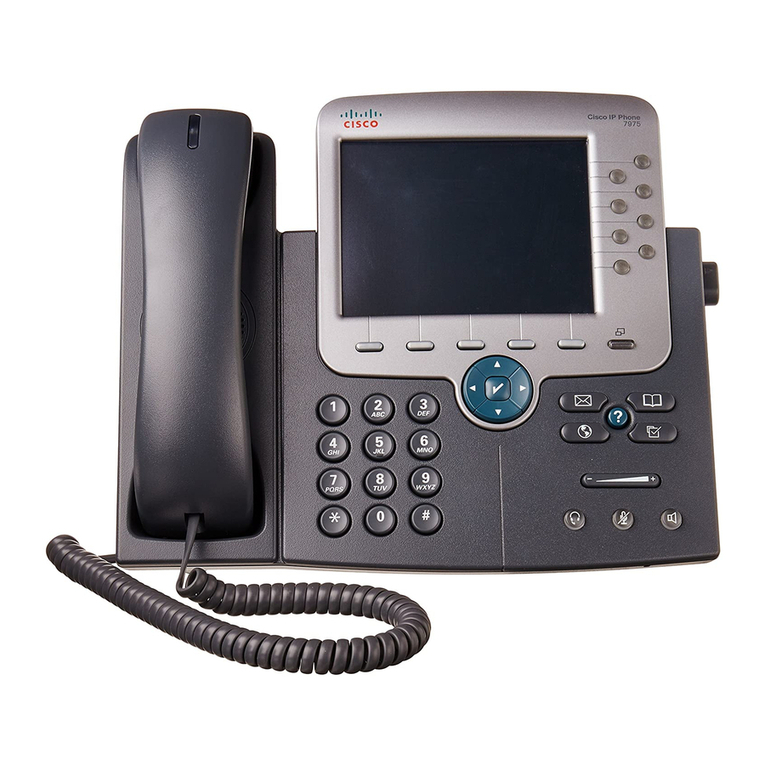 Cisco 7975G - Unified IP Phone VoIP Quick start guide