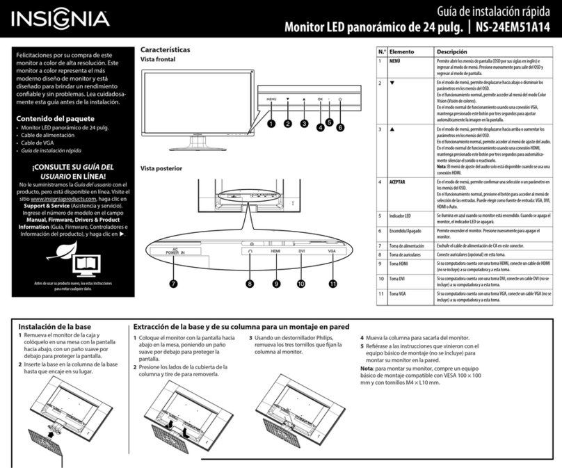 Insignia NS-24EM51A14 Parts list manual