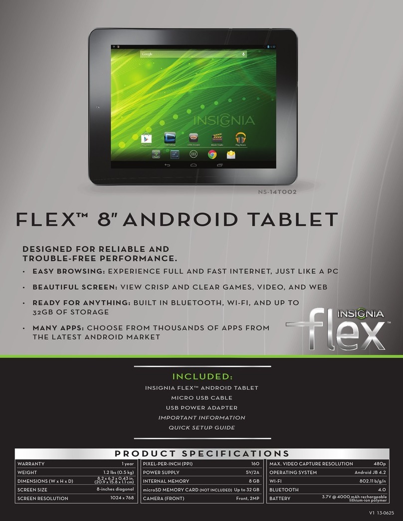 Insignia FLEX NS-14T002 Important information