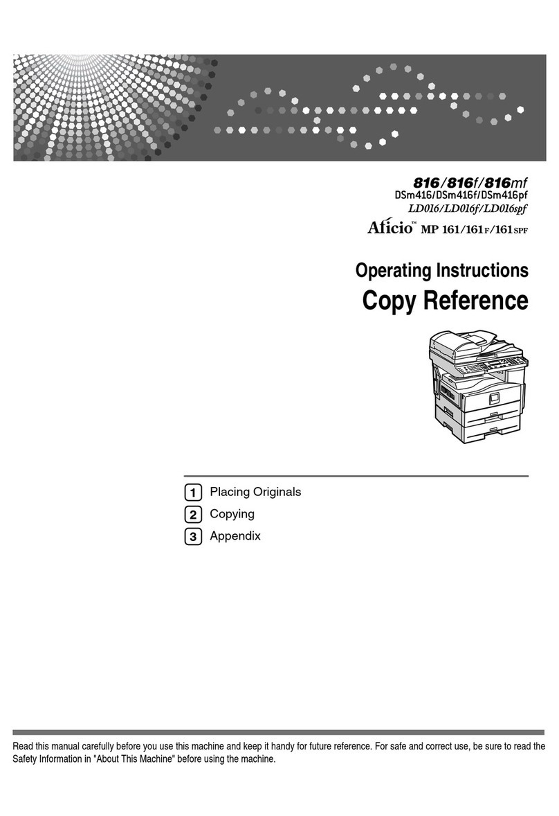 Ricoh 816 User manual