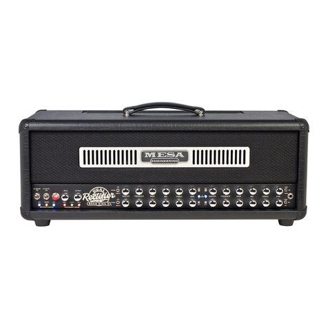 Mesa/Boogie Three Channel Dual & Triple Rectifier Solo... User manual