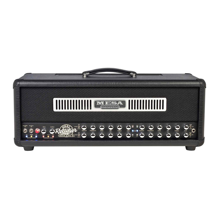 Mesa/Boogie Three Channel Dual & Triple Rectifier Solo... User manual