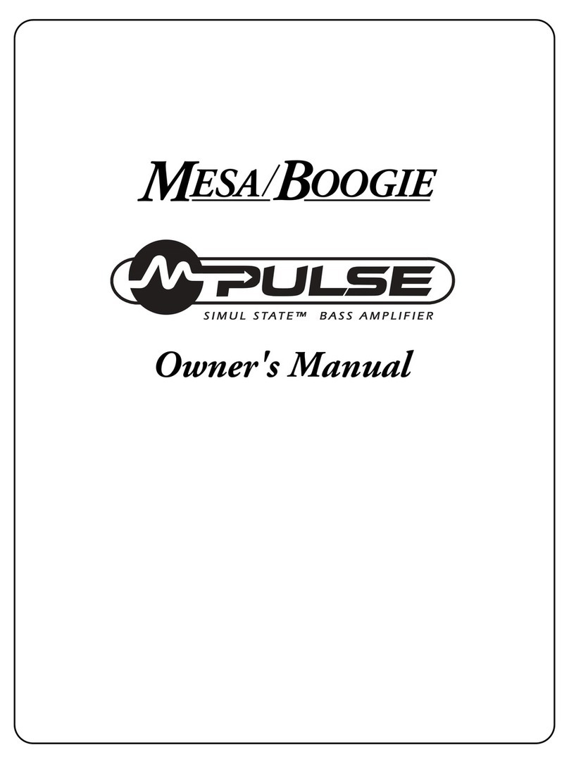 Mesa/Boogie Three Channel Dual & Triple Rectifier Solo... User manual