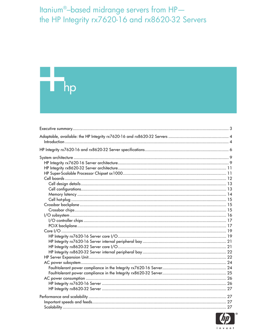 HP Itanium RX7620-16 User manual