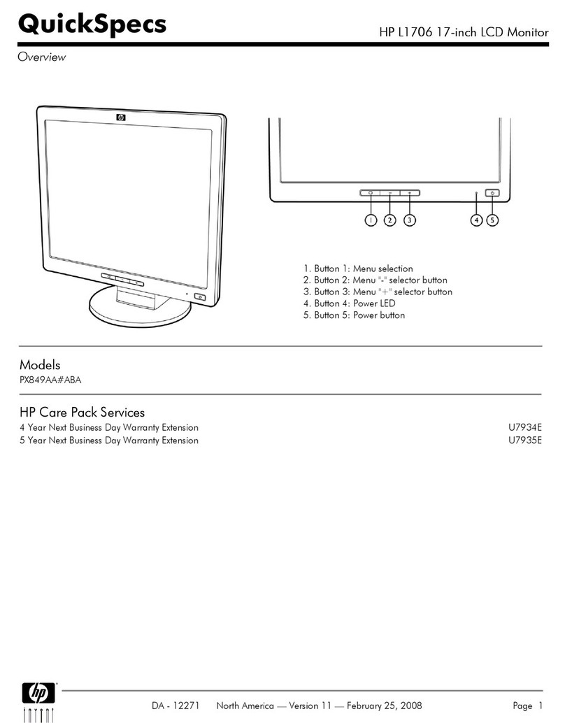 HP 17-inch L1706 User manual