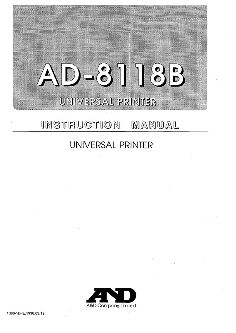 A&D AD-8118B User manual