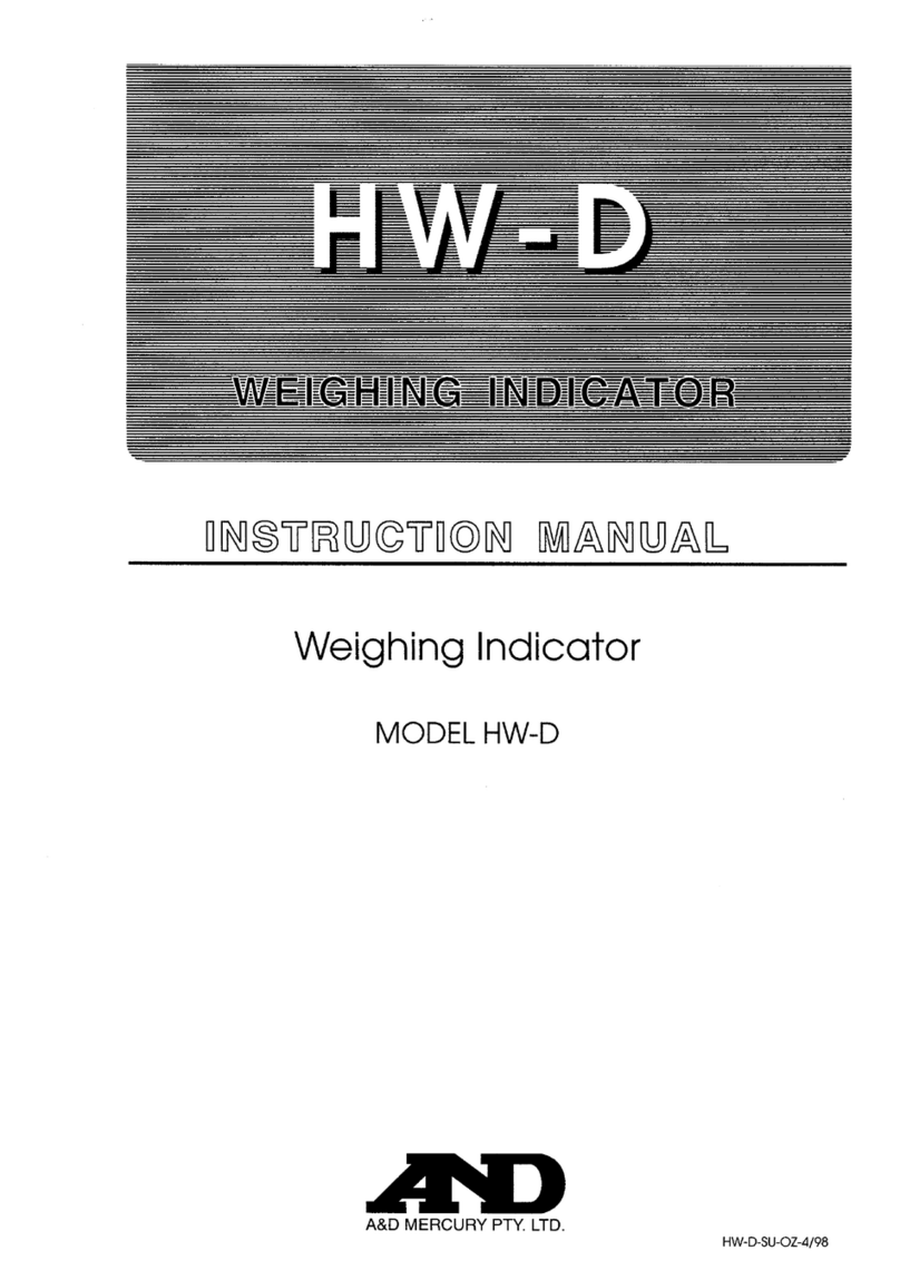 A&D HW-D User manual