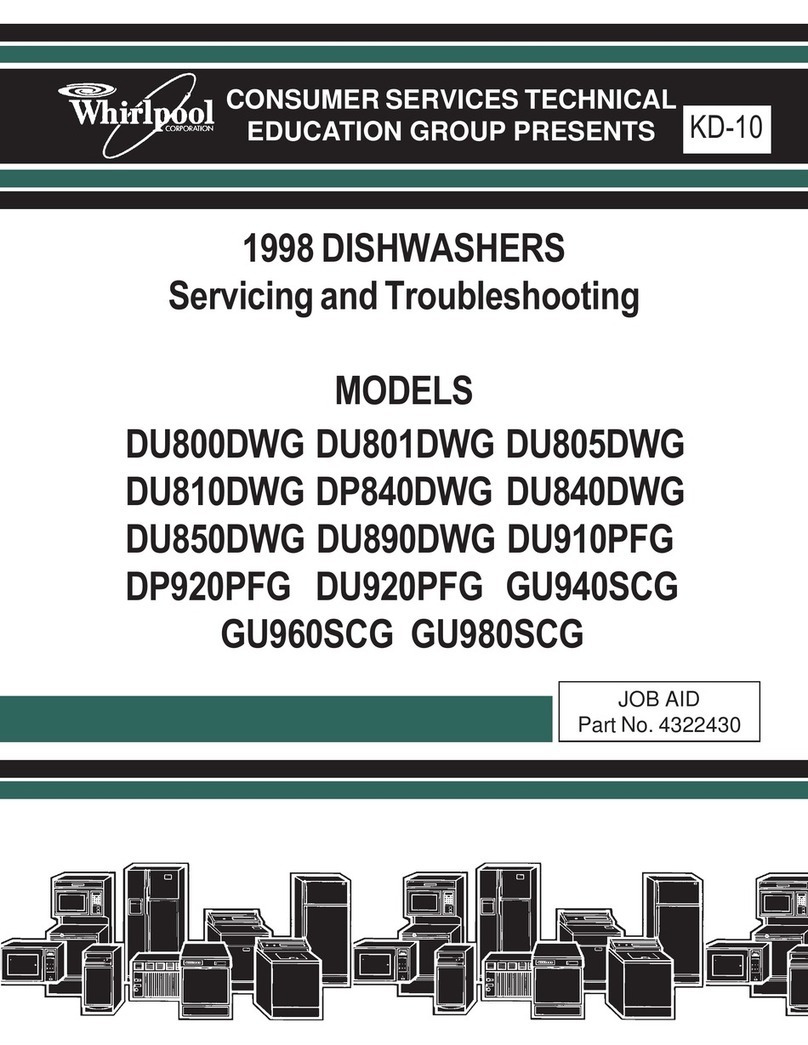 Whirlpool DU800DWG User manual
