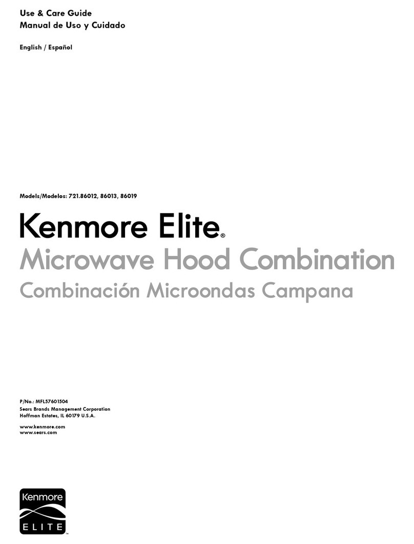 Kenmore 721.86012 Use & care guide