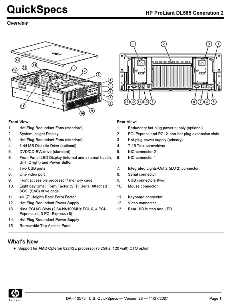 HP ProLiant DL585 Generation 2 User manual